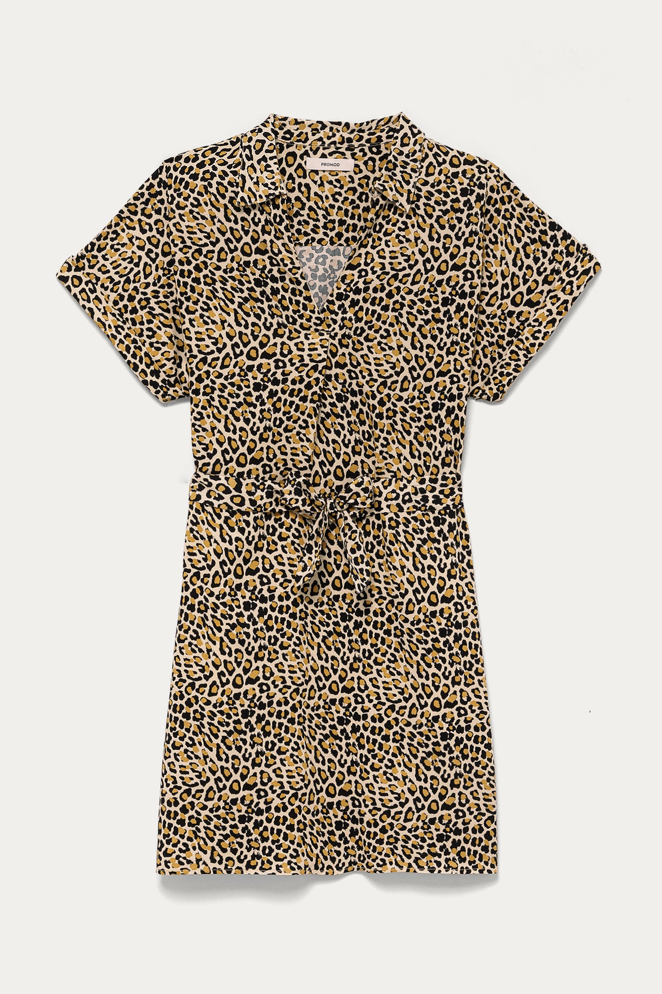 Short unicolour dress - Camel