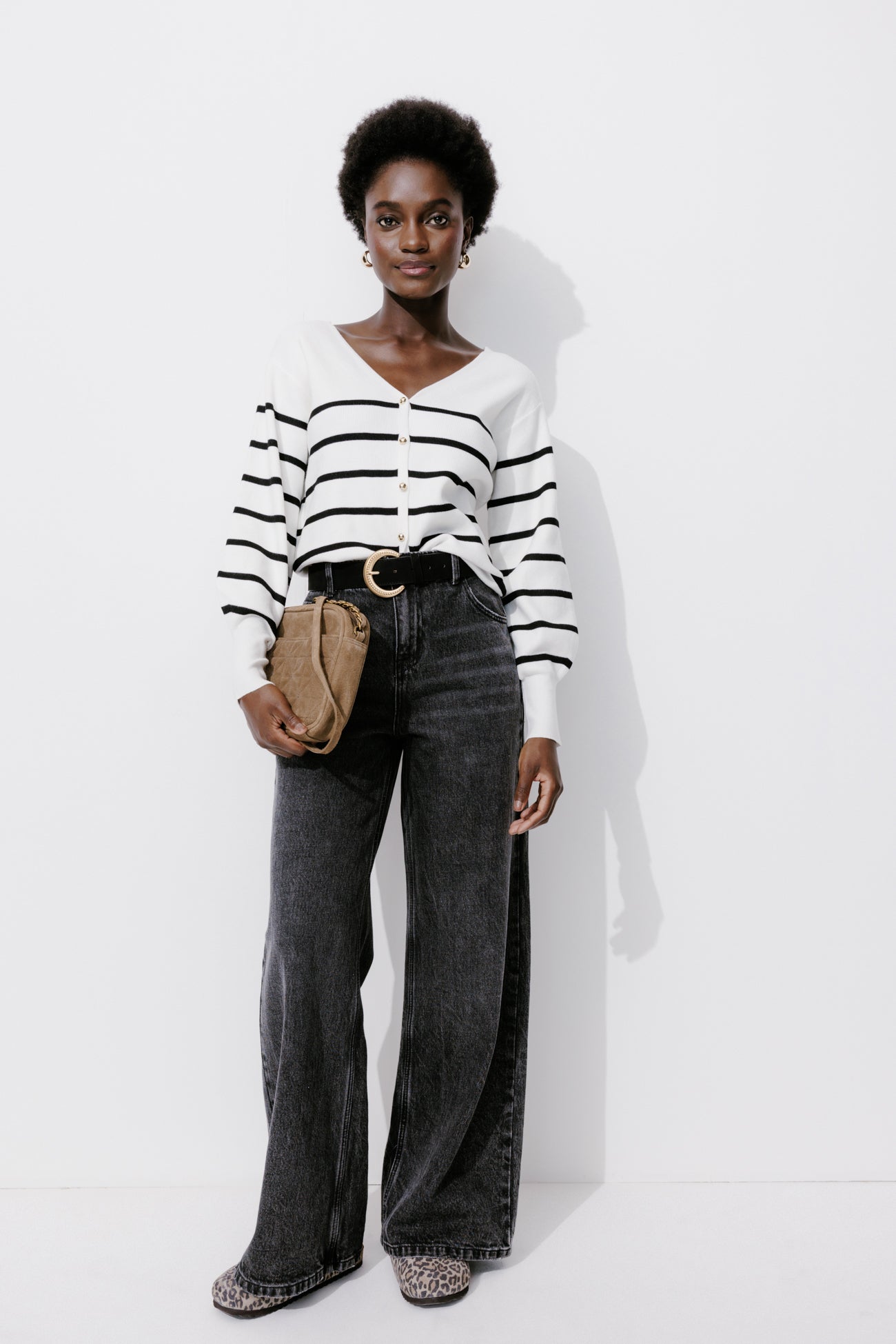 Recto/verso nautical cardigan - Violet