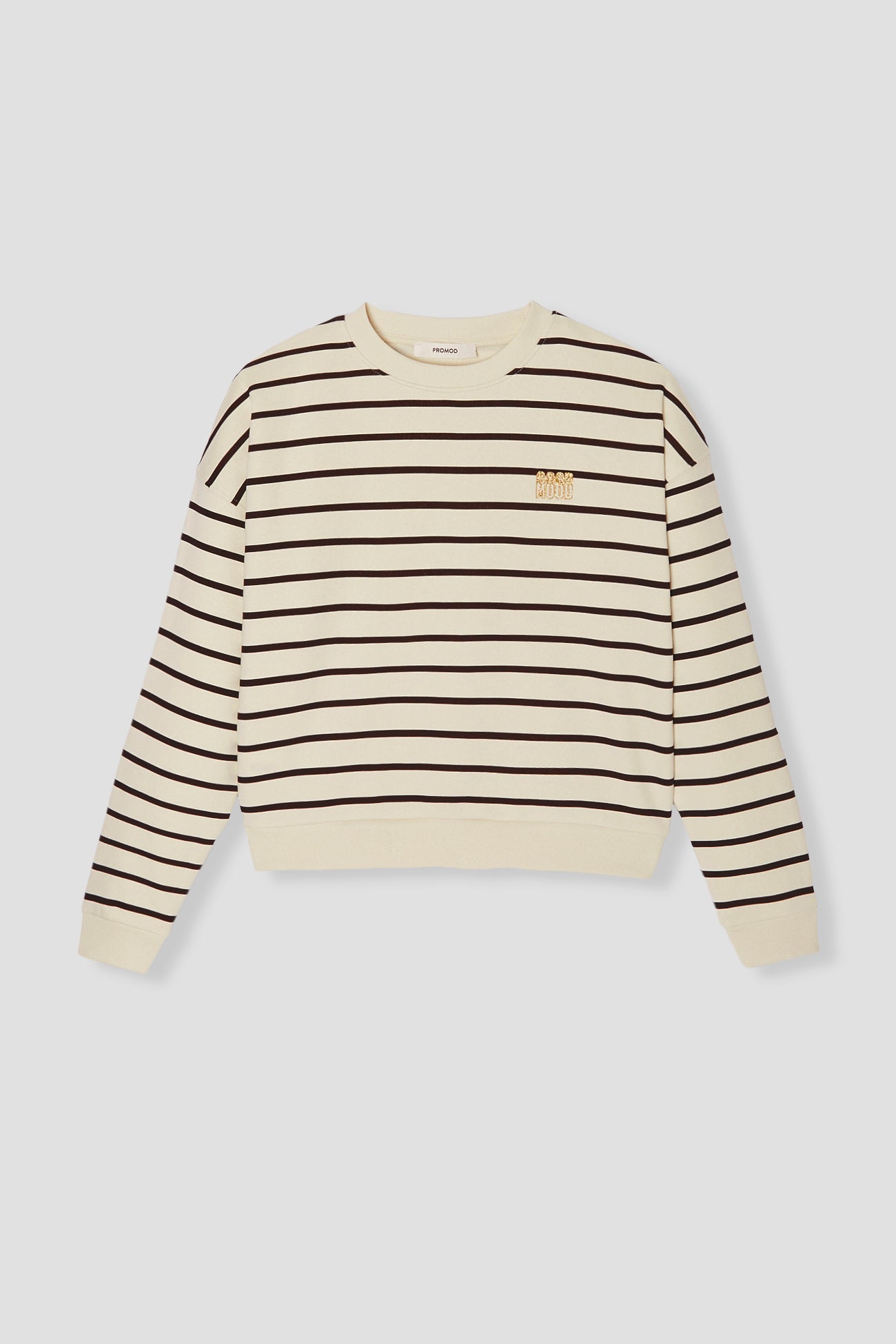 Patterned sweatshirt - Black stripes