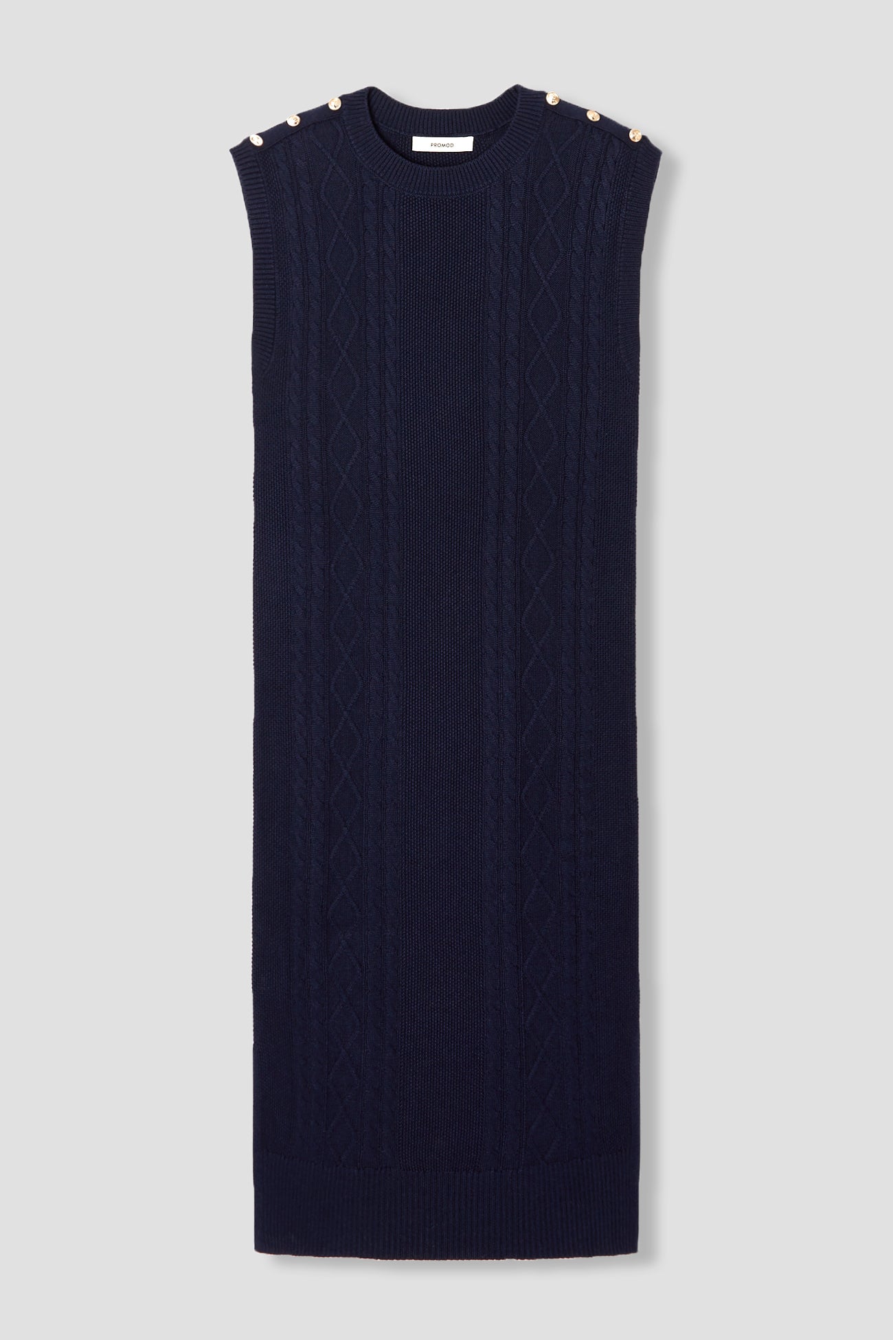 Sleeveless jumper dress - Navy blue