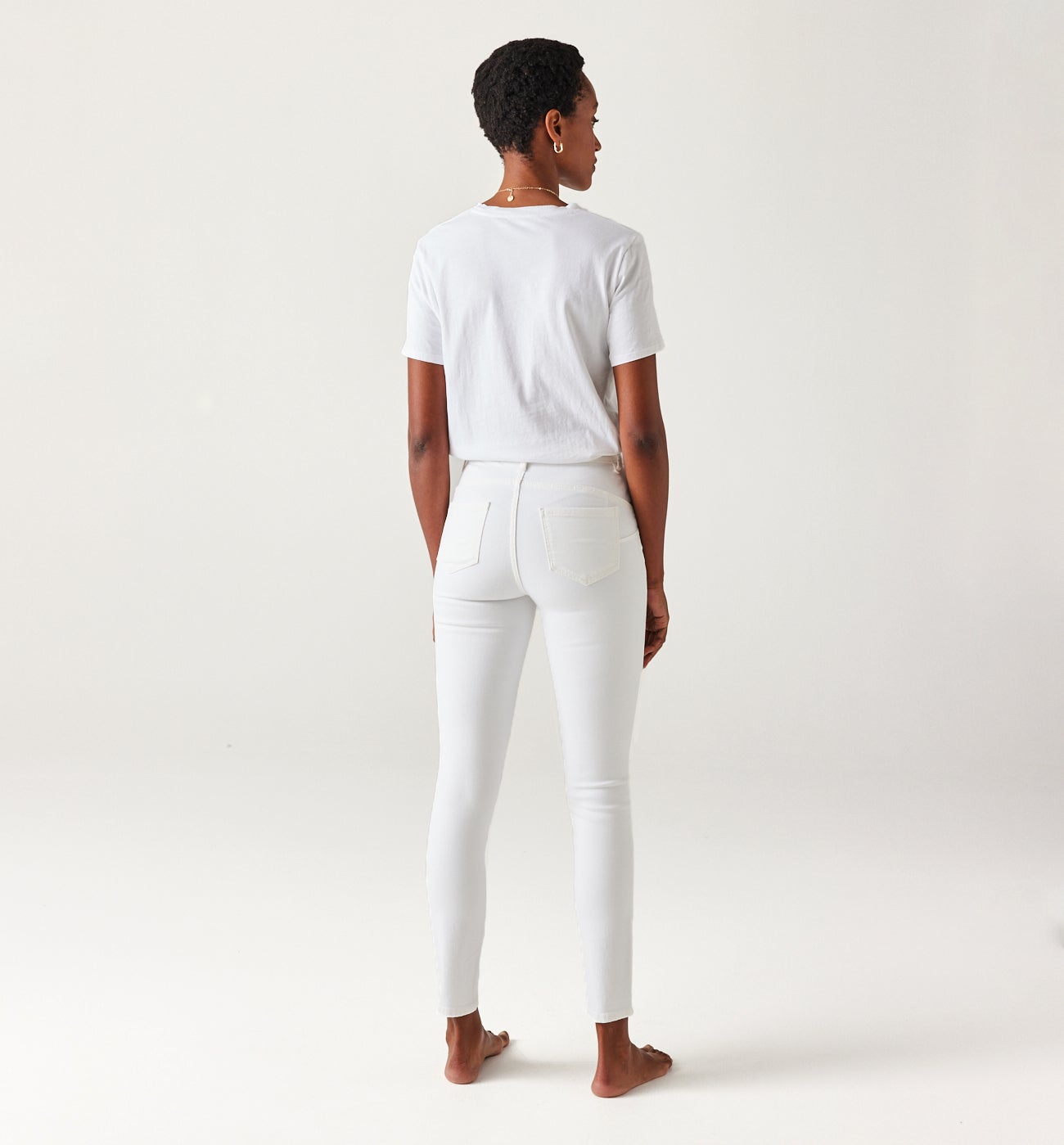 ERNEST push-up skinny jeans - White