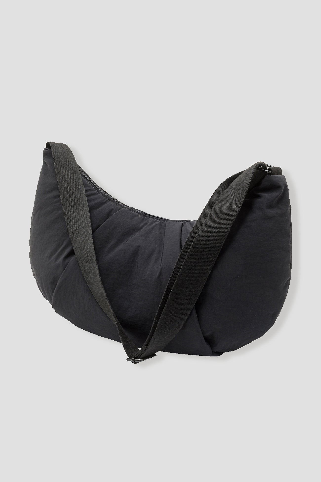 Half-moon canvas bag - Black