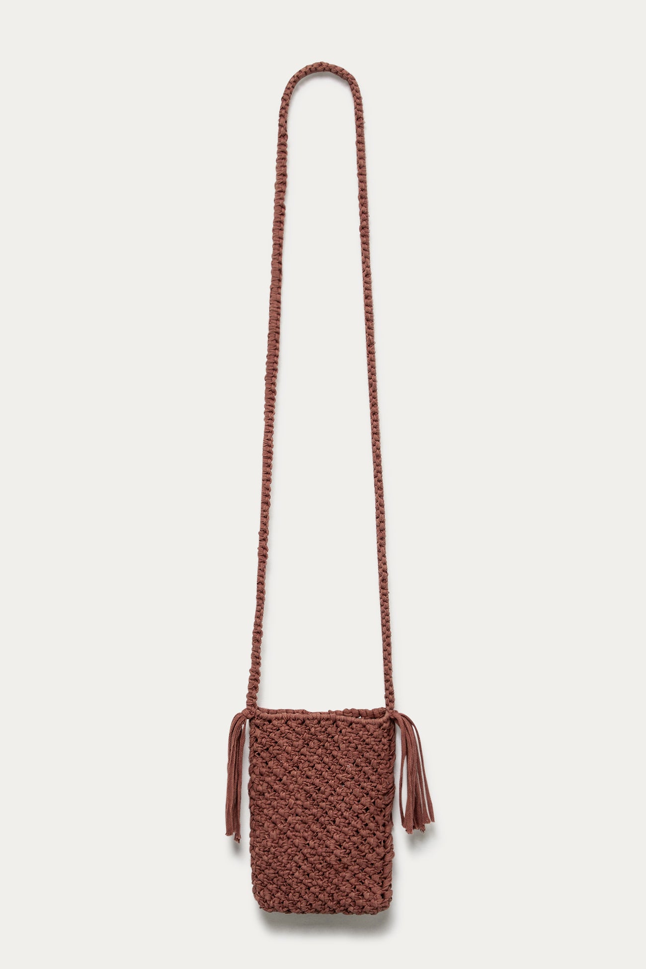 Little macramé bag - Pink