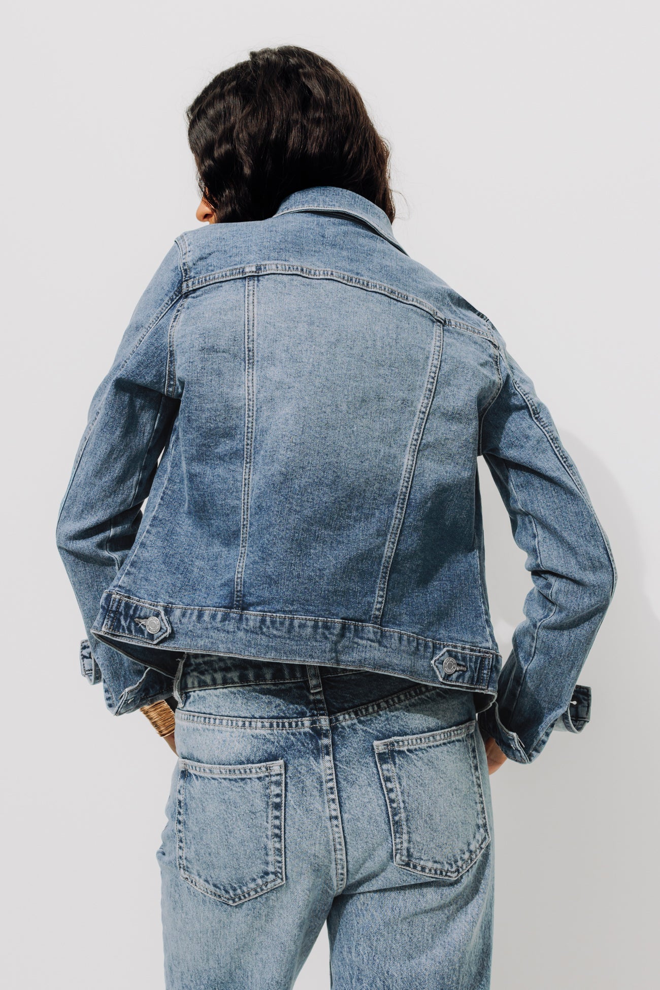 Relaxed denim jacket - Ecru