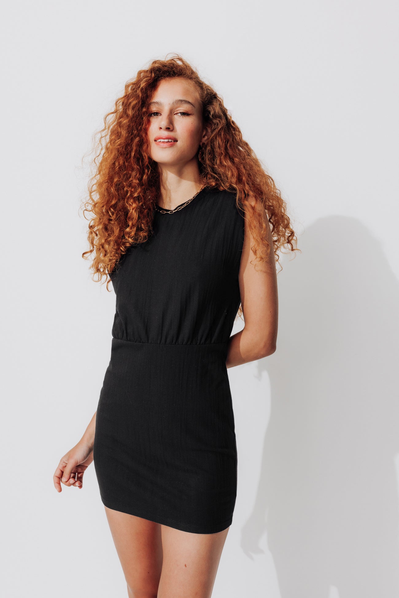 Sleeveless dress - Black