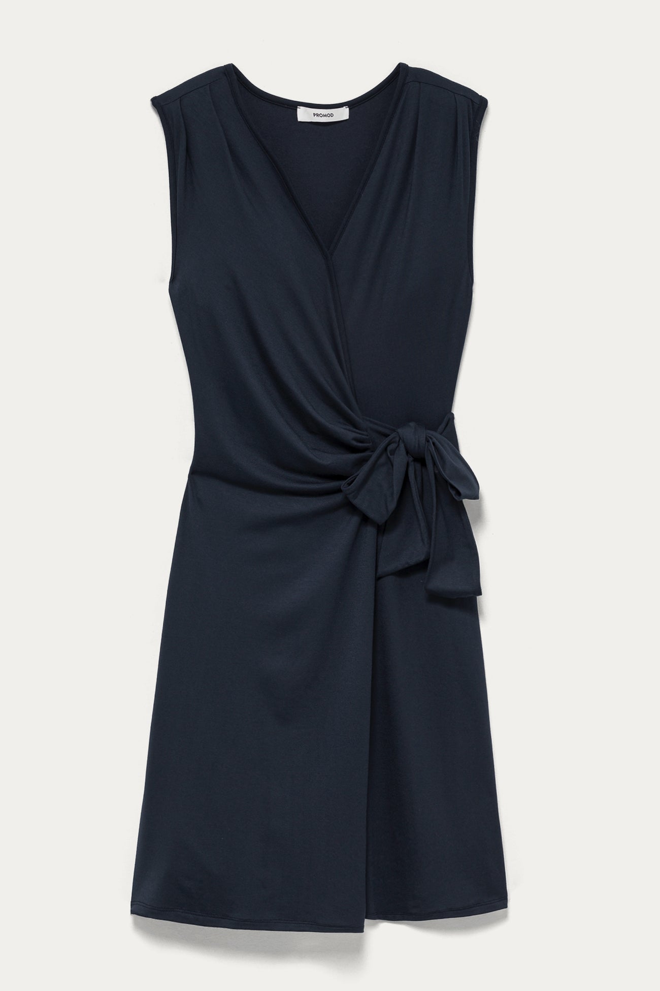Crossover-effect dress - Navy blue