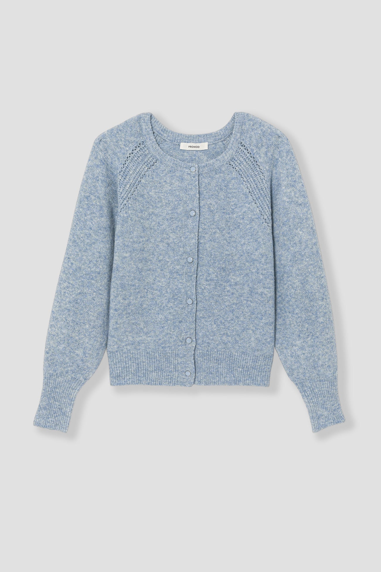 Soft button cardigan - Violet