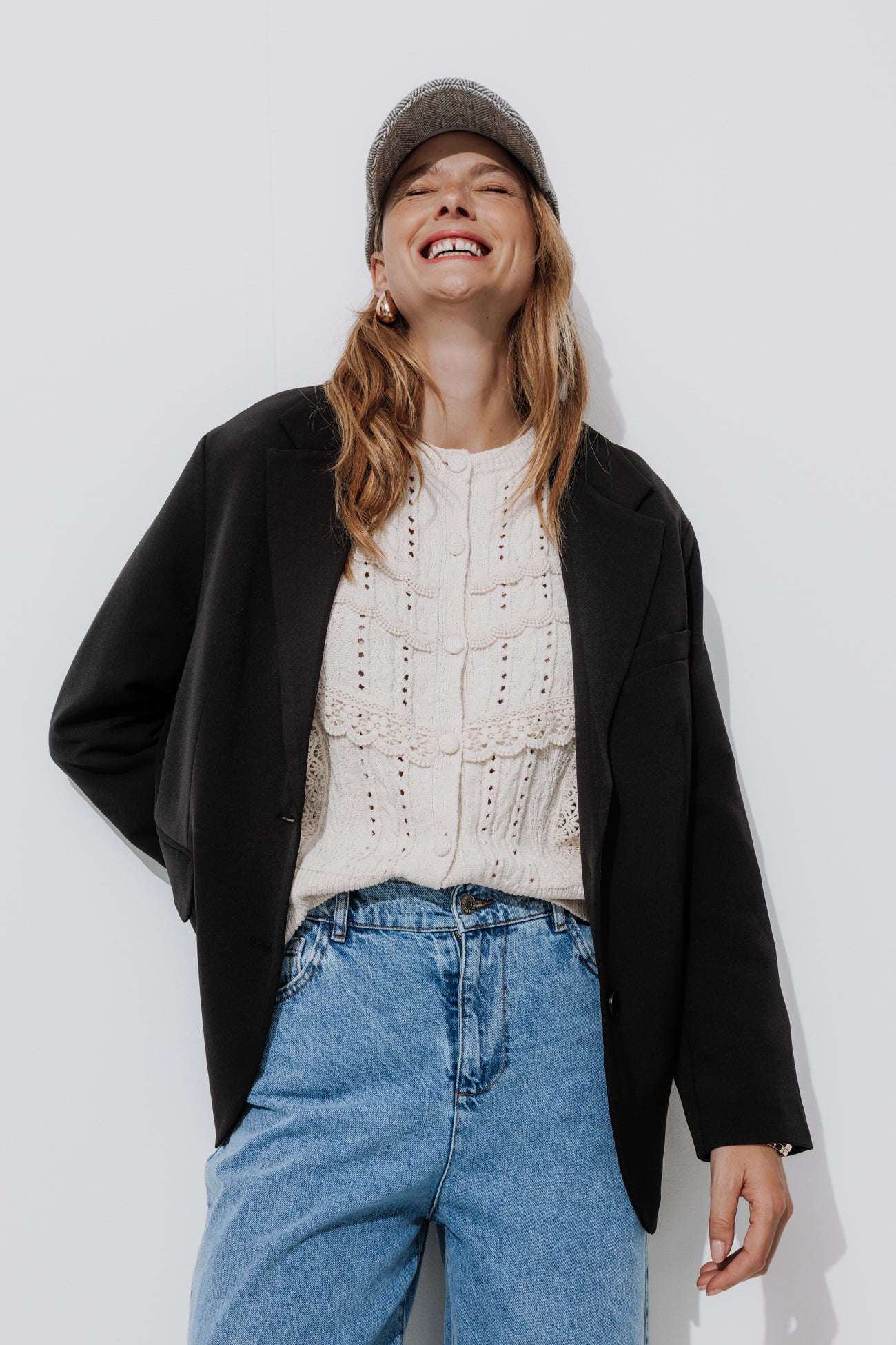 Fitted jacket - Black