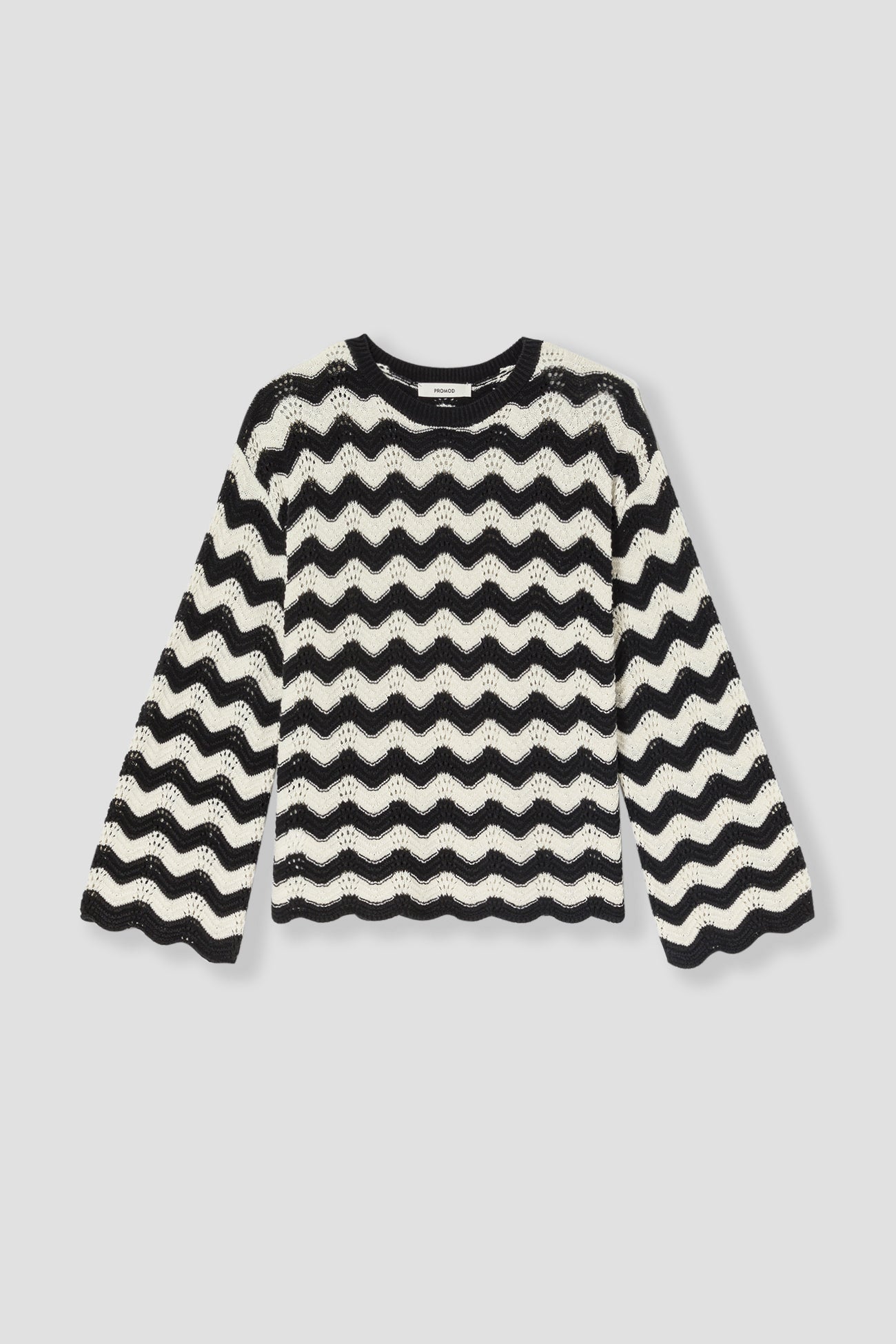 Opnework striped jumper - Black stripes