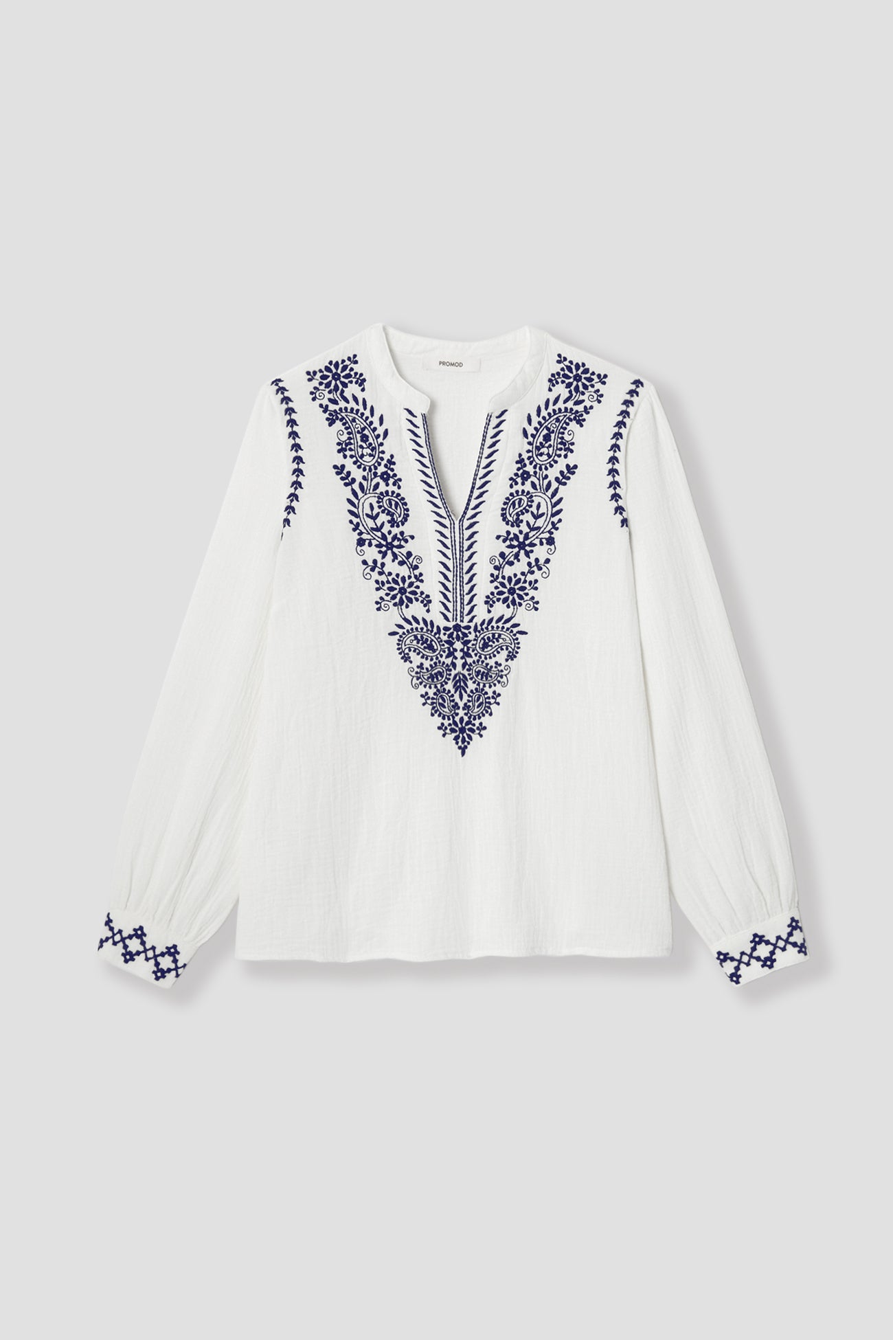 Cotton gauze tunic - Ecru