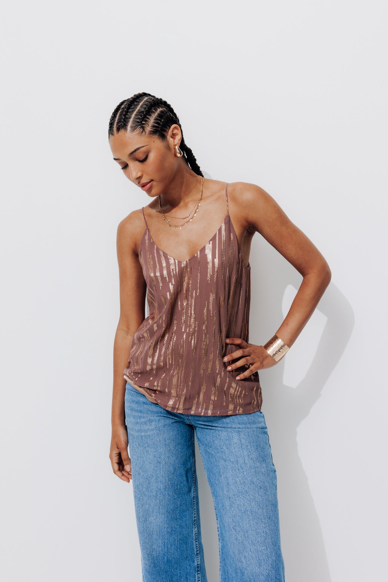 Strappy top - Old pink