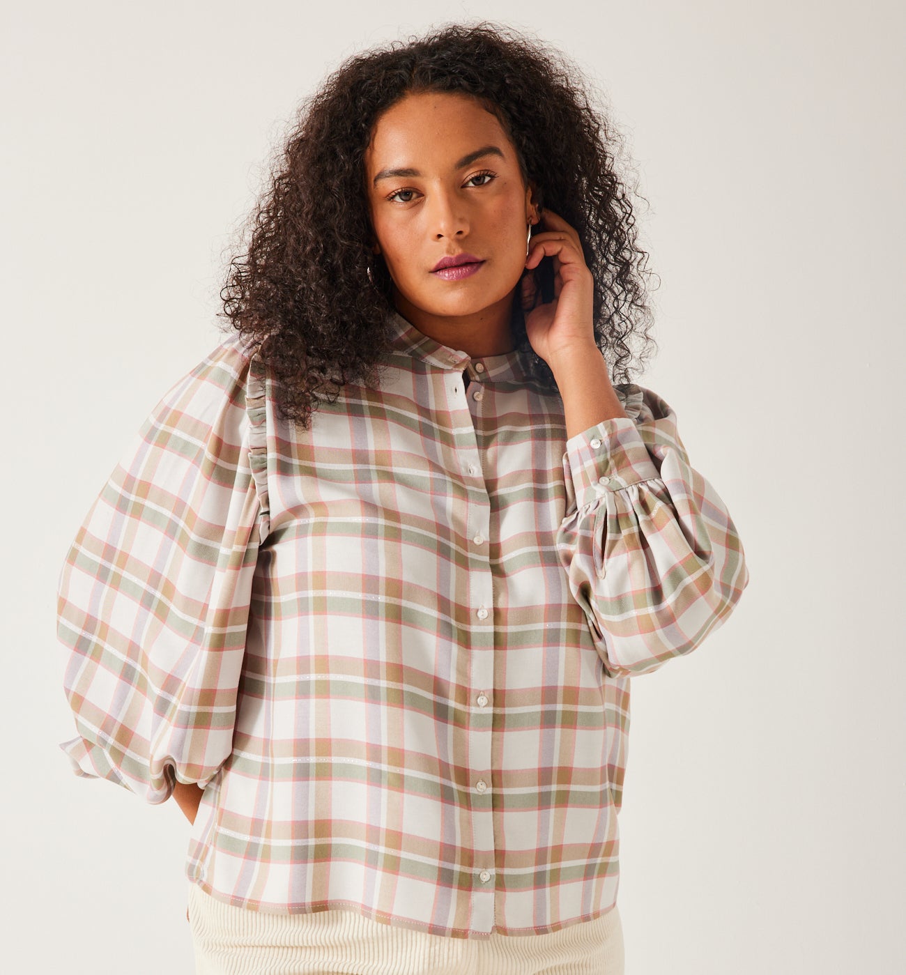 Checked shirt - Ecru checks