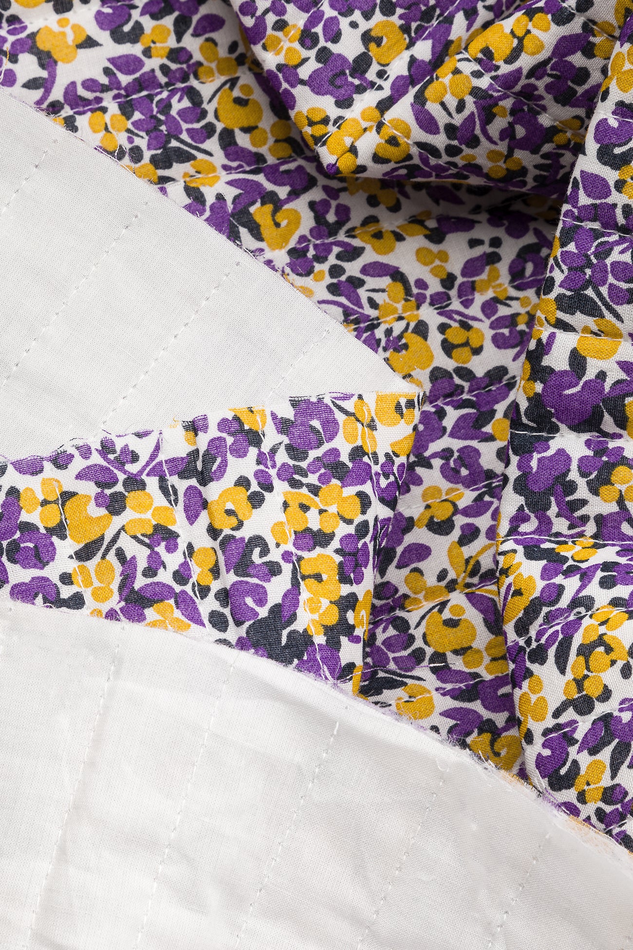 Padded cotton 2m fabric cut - Multicolour print