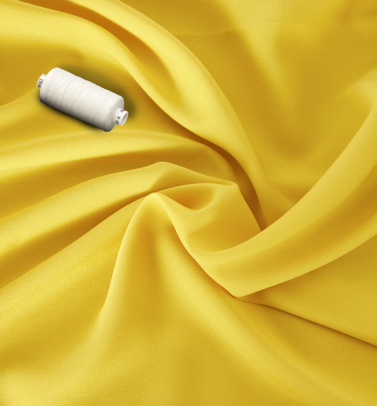 Polyester voile fabric cut - Ochre