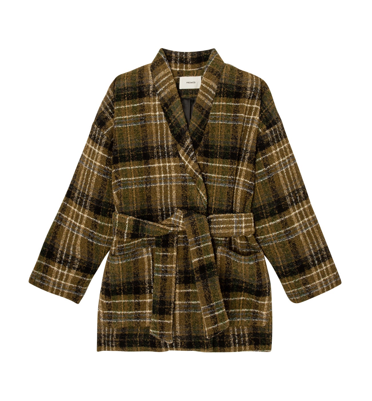 Checked coat - Khaki checks