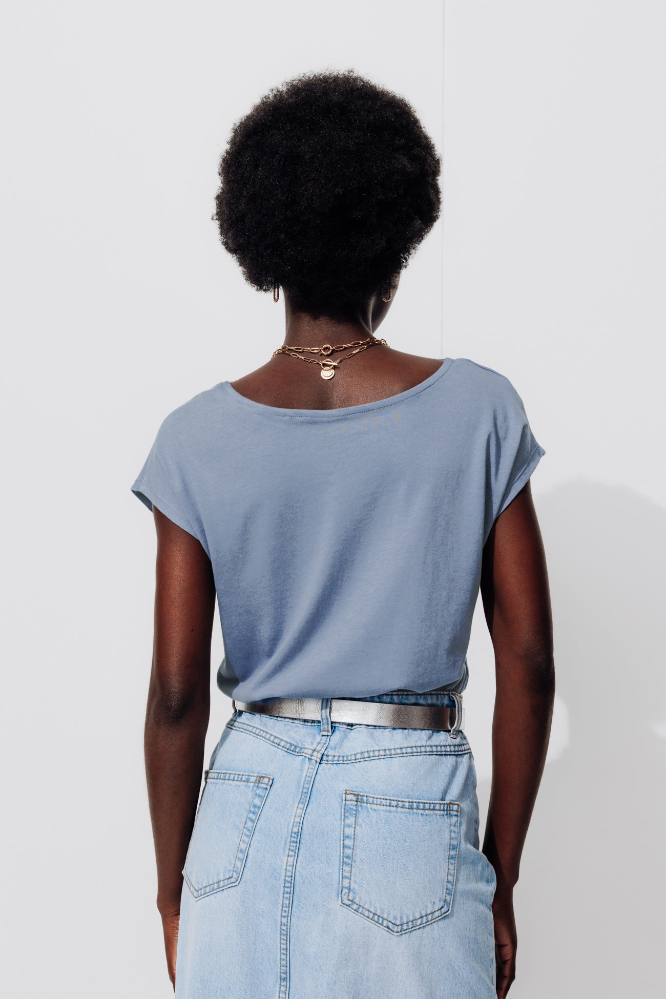 Lace detail t-shirt - Khaki