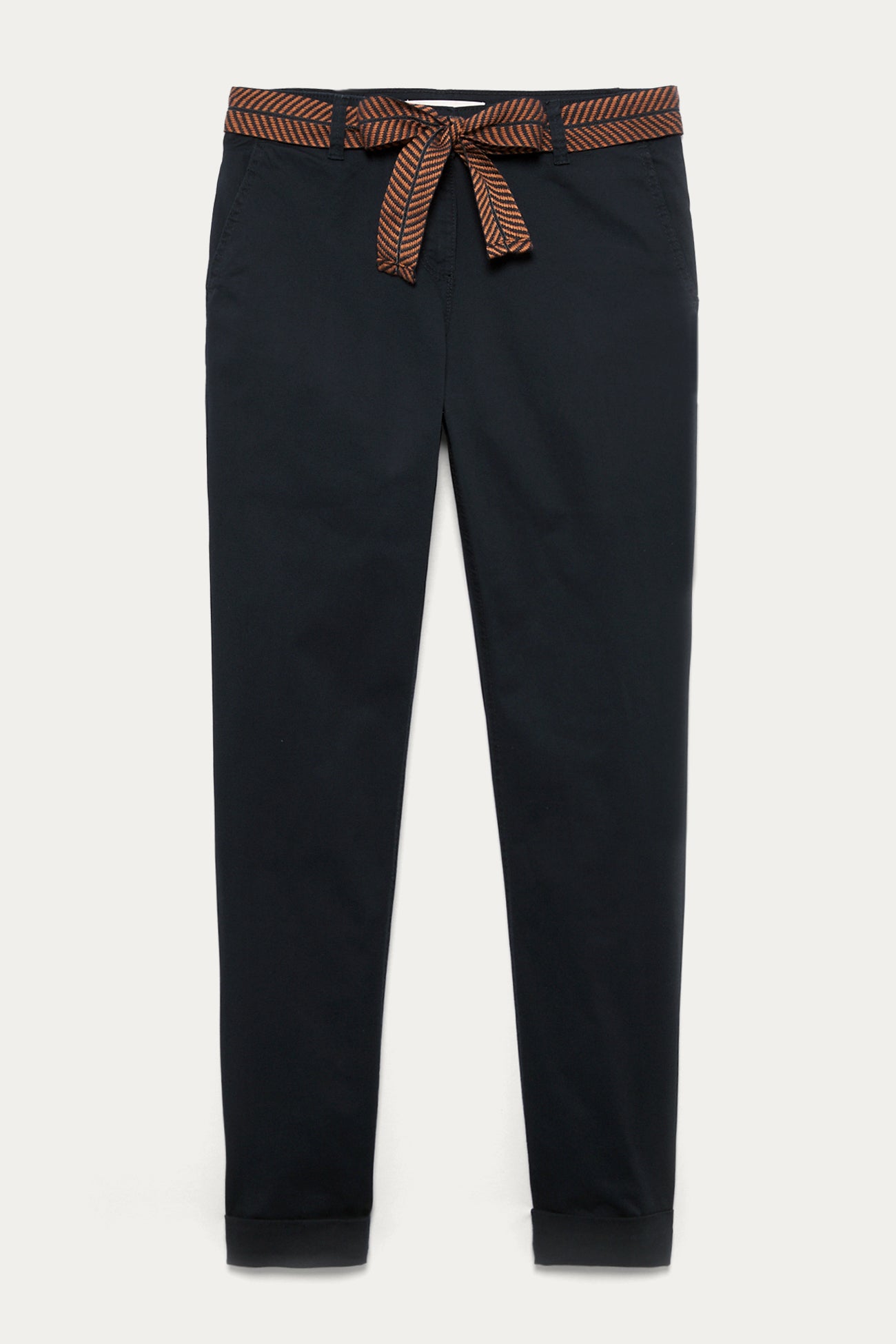 Belted chinos - Blue