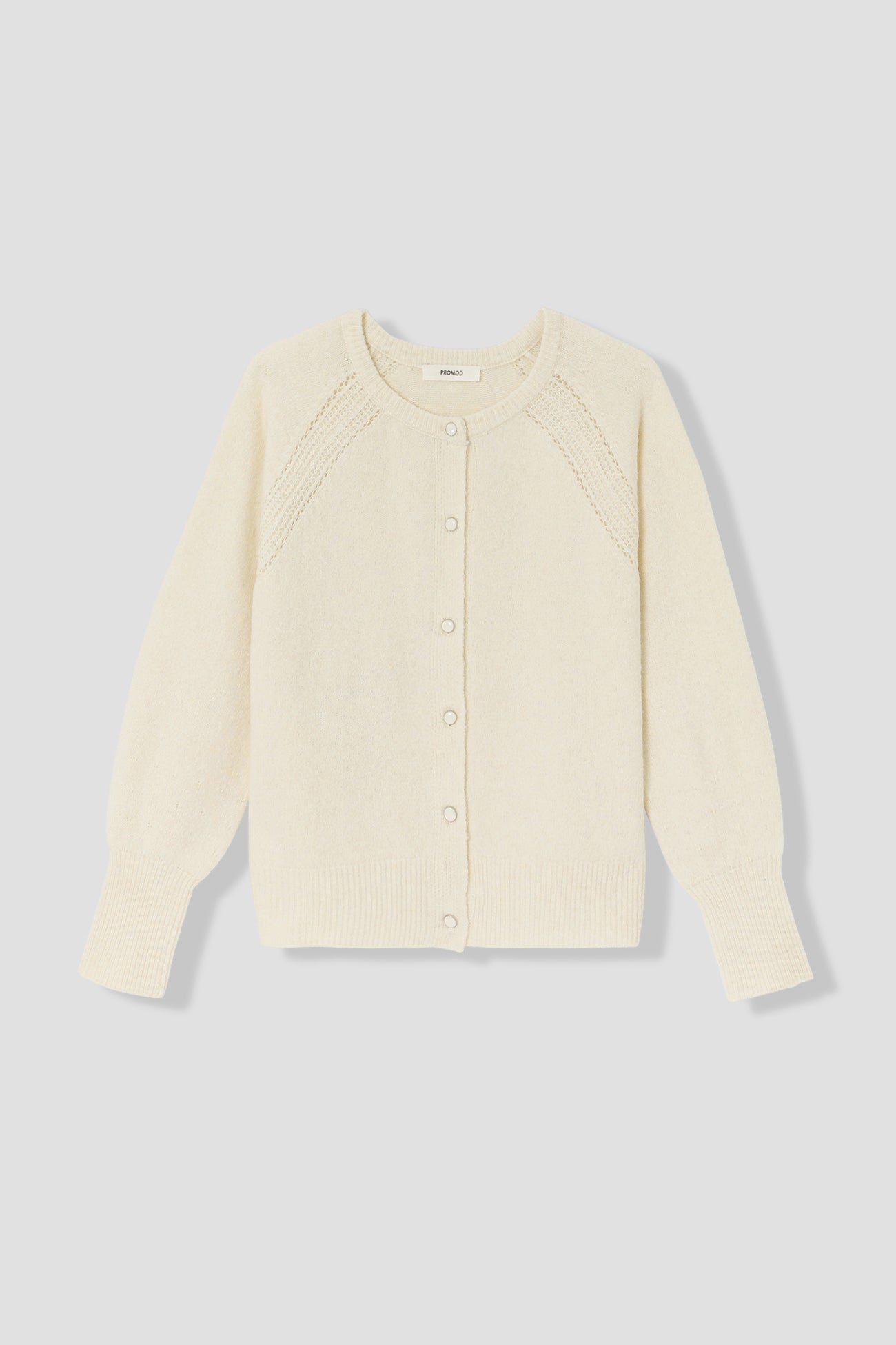 Soft button cardigan - Violet