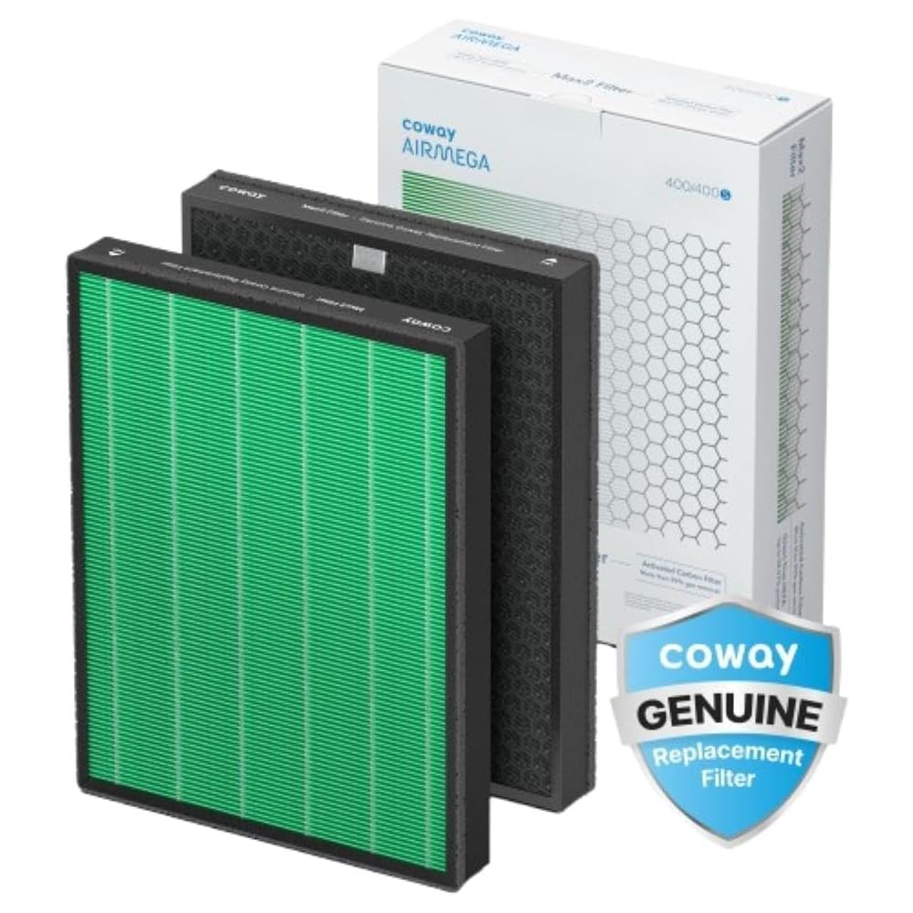 Coway Airmega 400/400S Air Purifier Replacement Filter Set, Max 2 Green True HEPA and Active Carbon Filter, AP-2015-FP : Home & Kitchen