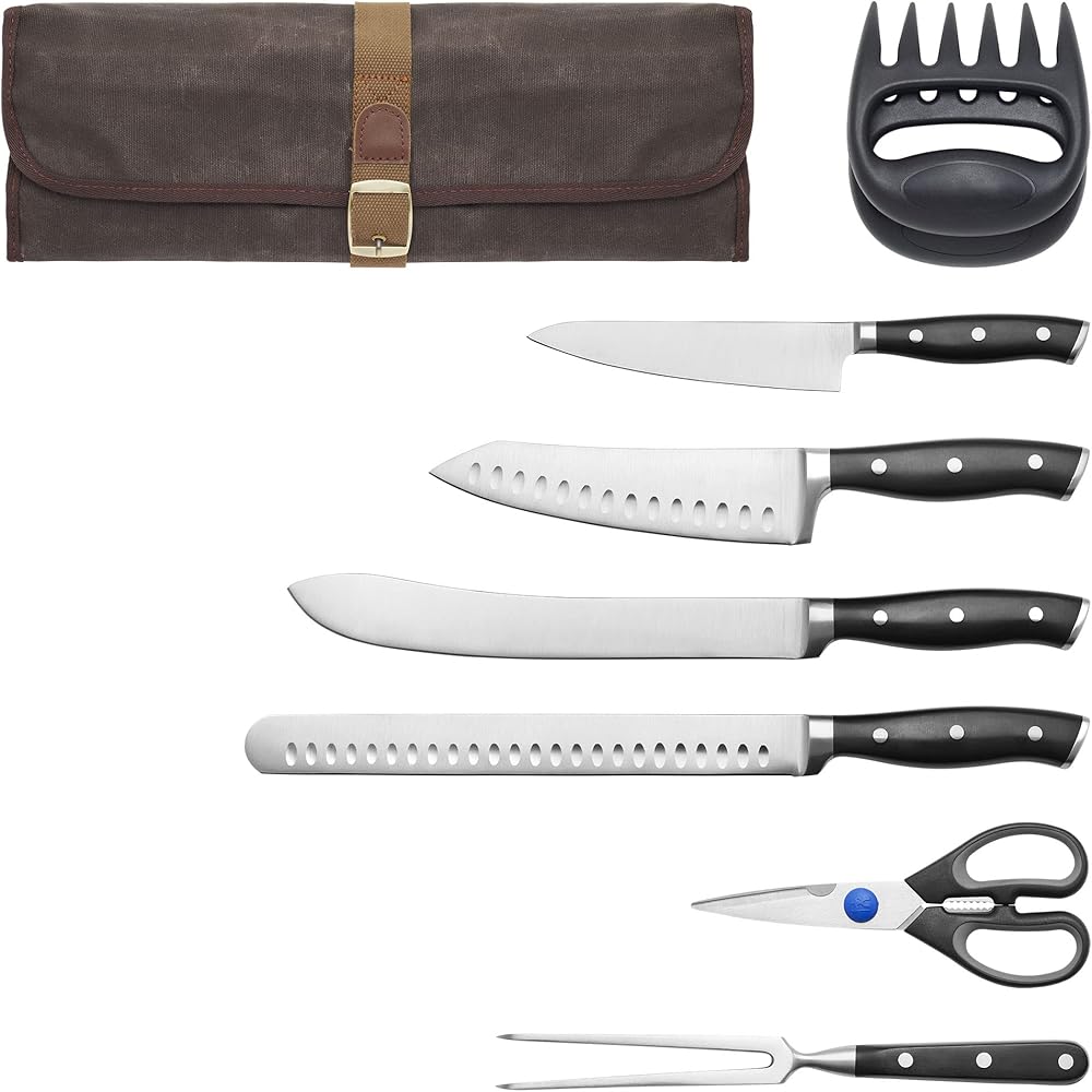 Henckels Forged Accent 9-pc Barbecue Carving Tool Set,Black: Home & Kitchen