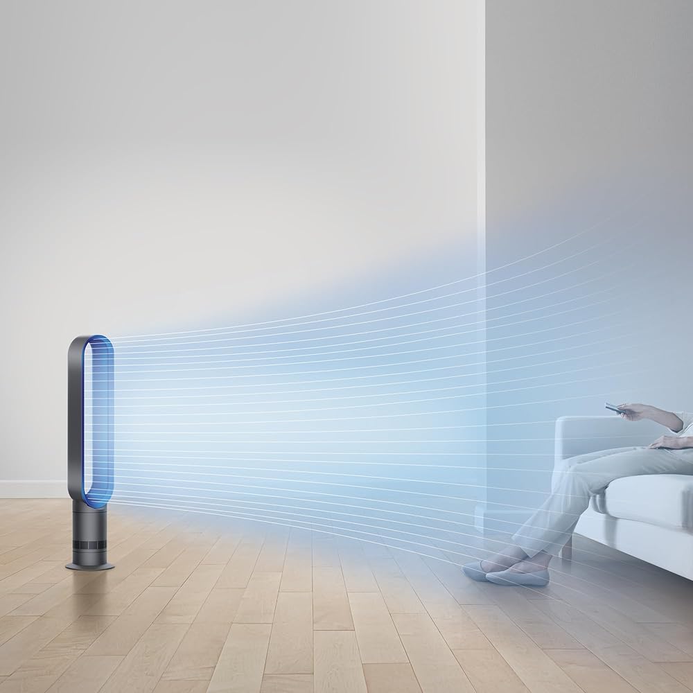 Dyson Cool AM07 Air Multiplier Bladeless Tower Fan, Iron/Blue : Home & Kitchen