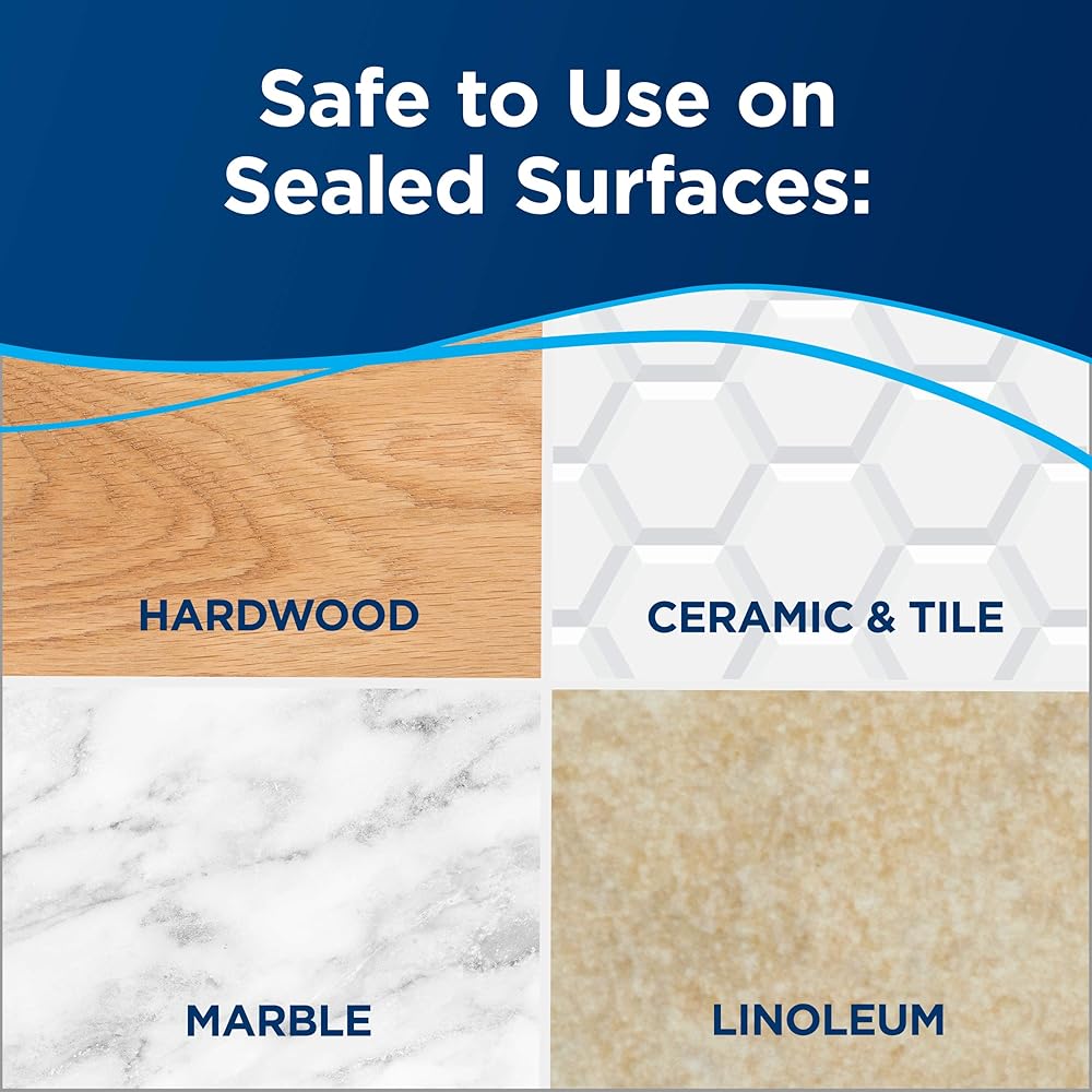 - Bissell Steam Mop, Steamer, Tile, Hard Wood Floor Cleaner, 1806, Sapphire Powerfresh Deluxe