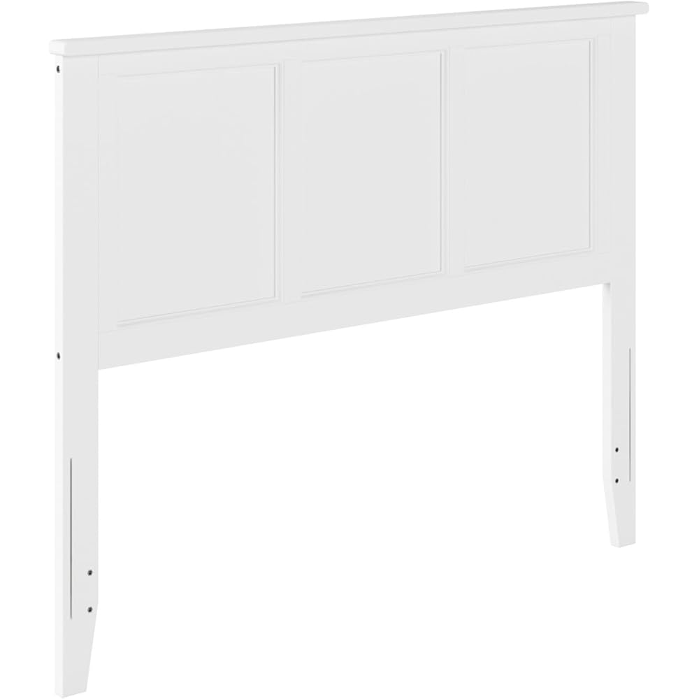 - AFI, Madison Full Solid Wood Panel Headboard with Attachable Charger, White