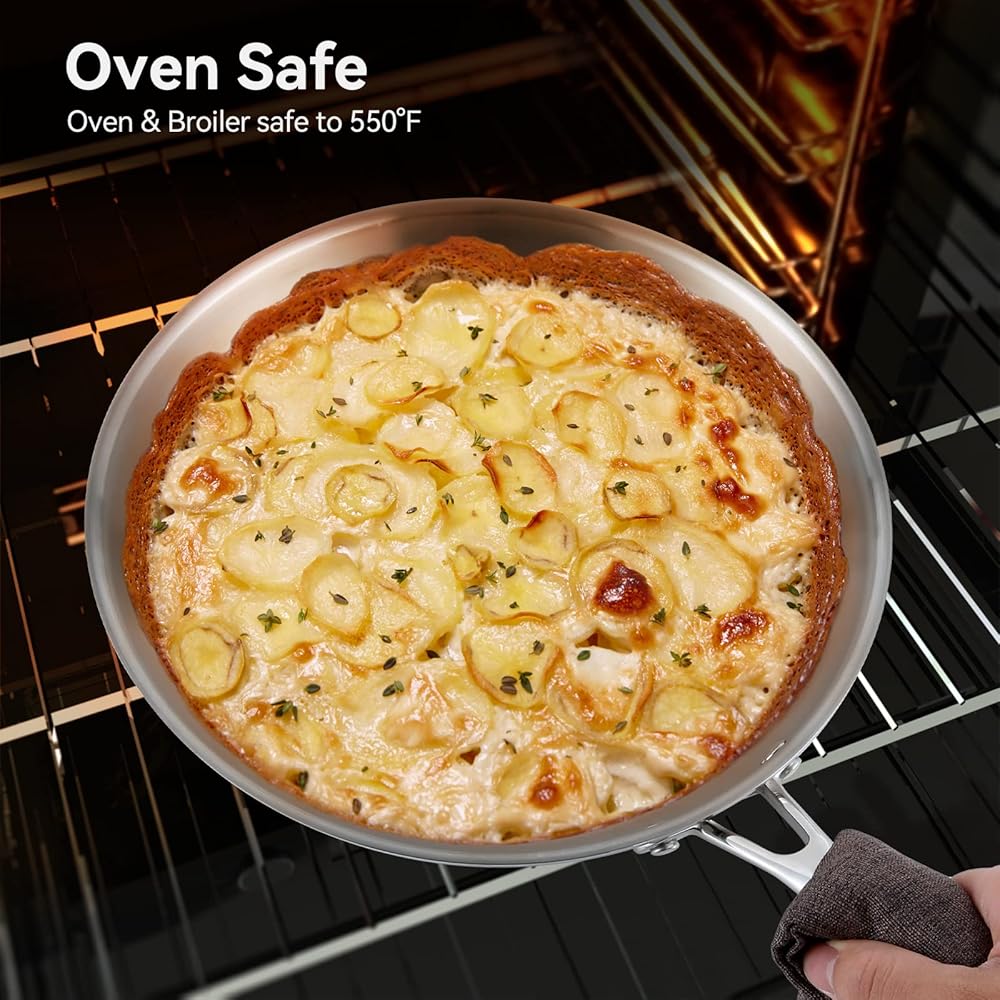 Duxtop Whole-Clad Tri-Ply Stainless Steel Induction Cookware Set, 10PC Kitchen Pots and Pans Set: Home & Kitchen