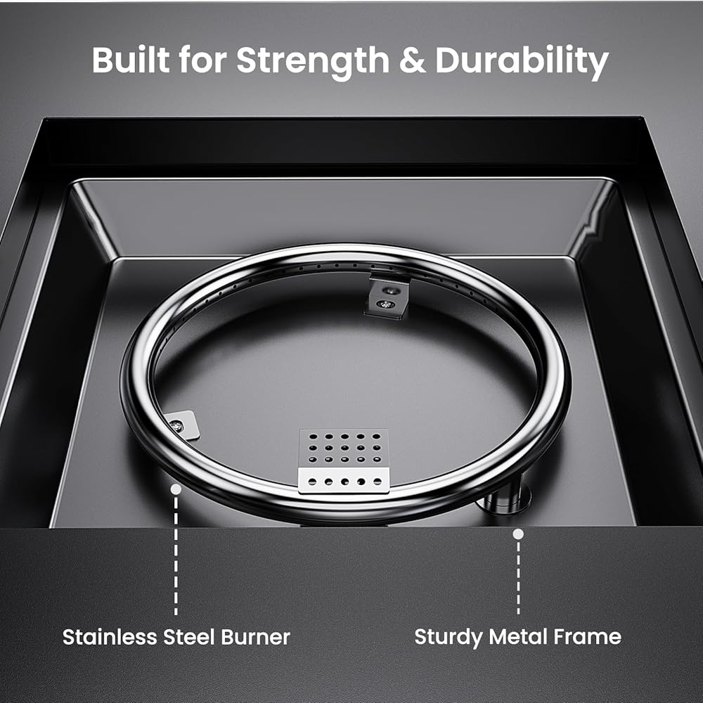 Ciays 32 Inch Propane Fire Pits,50,000 BTU Gas Fire Pit Table for Outsides with Steel Lid and Lava Rock, 2-in-1 Square Fire Table for Gatherings Parties on Patio Deck Garden Backyard, Black : Patio, Lawn & Garden