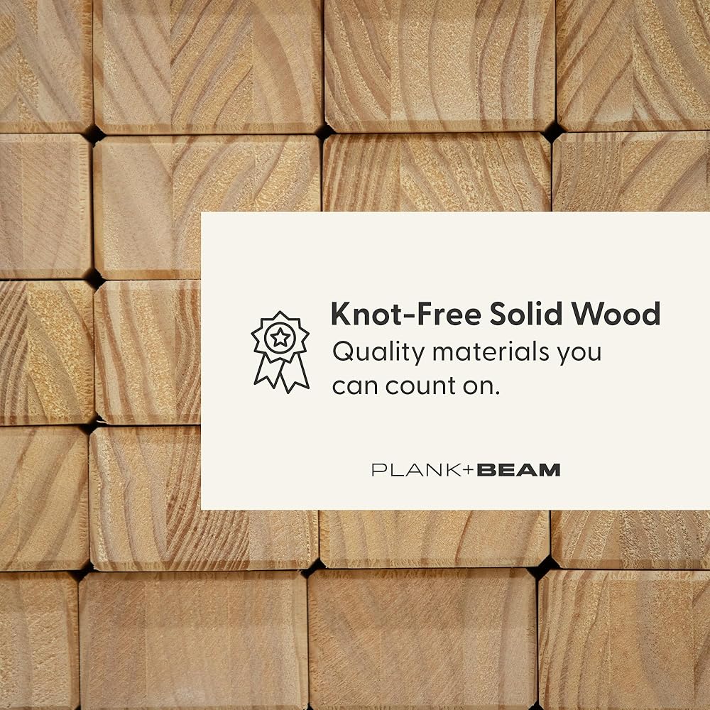 Plank+Beam Modern Solid Wood Console Table, 46.25 Inch, Sofa Table, Narrow Entryway Table for Hallway, Behind The Couch, Living Room, Foyer, Easy Assembly, Blonde : Home & Kitchen