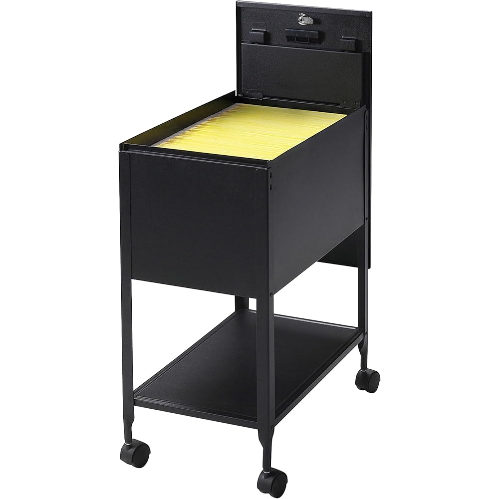 Lorell Standard Lock Mobile File Black 28.35