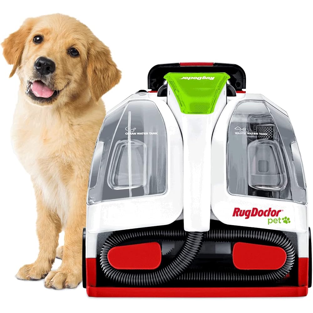 Rug Doctor Pet Portable Spot Cleaner, 2X Suction Power, Lightweight Pet Carpet Cleaner Machine, Pro-Grade Power Removes Stains & Odors from Rugs, Carpets And Upholstery : Automotive