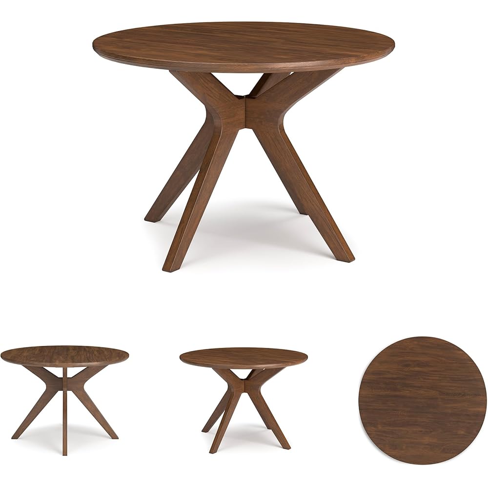 - Signature Design by Ashley Lyncott Traditional Round Dining Room Table, Seats up to 4, Brown - Tables