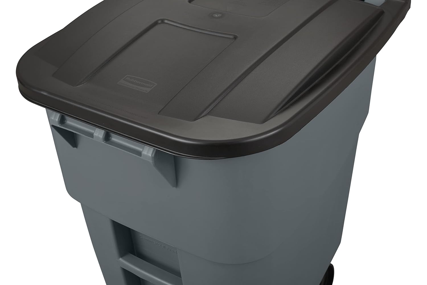 Rubbermaid Commercial Products Brute Rollout Trash/Garbage Can/Bin with Wheels, 50 GAL, for Restaurants/Hospitals/Offices/Back of House/Warehouses/Home, Gray: Waste Bins: Industrial & Scientific
