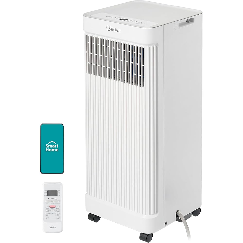 Midea MAP07S1AWT-A Air Conditioner, 10,000 BTU-Smart, White