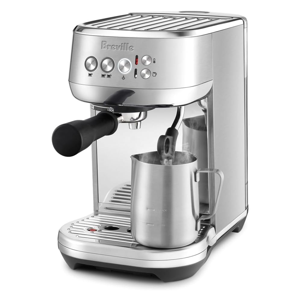 Breville Bambino Plus Espresso Machine BES500BSS, Brushed Stainless Steel: Home & Kitchen