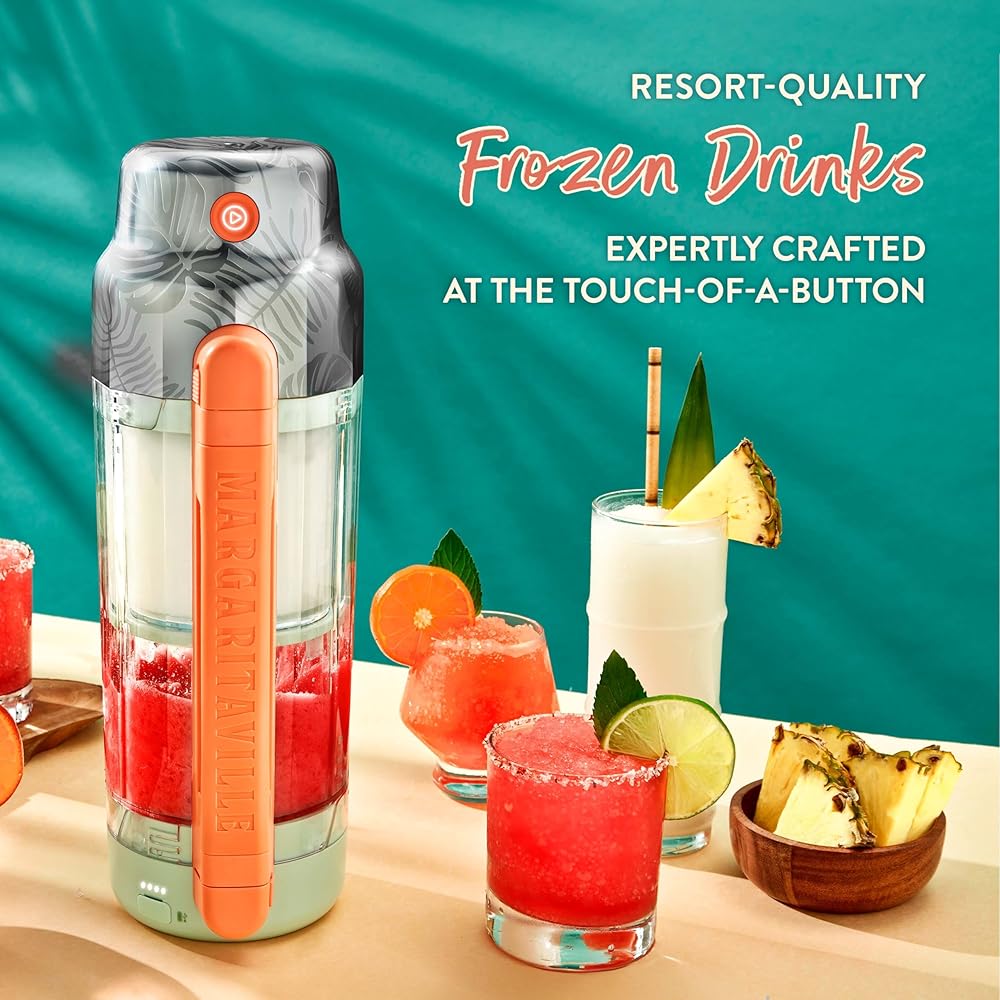 Margaritaville Maui Portable Frozen Drink Machine and Blender Ideal for Resort-Quality Shaved Ice Drinks and Smoothies: Home & Kitchen