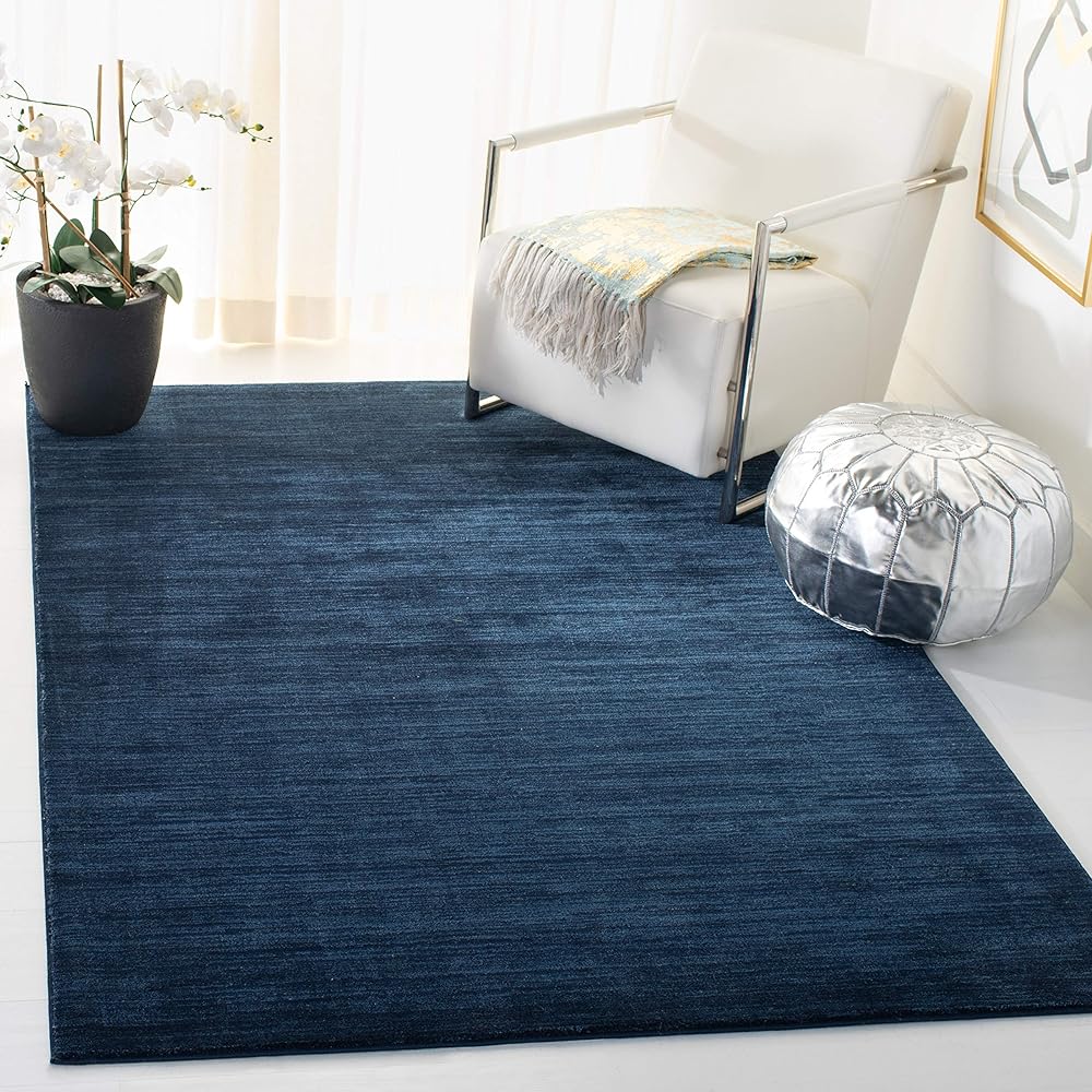 SAFAVIEH Vision Collection Area Rug - 6' x 9', Navy, Modern Ombre Tonal Chic Design, Non-Shedding & Easy Care, Ideal for High Traffic Areas in Living Room, Bedroom (VSN606N) : Home & Kitchen