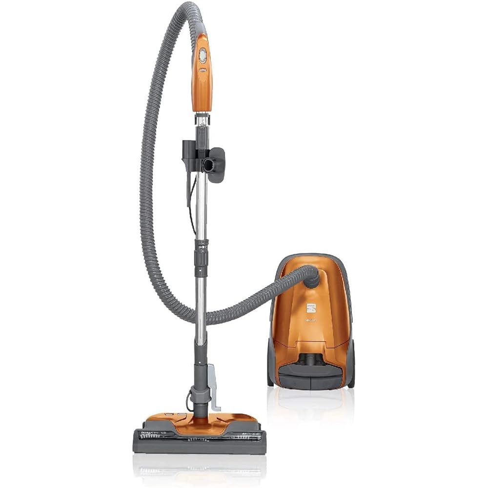 Kenmore 81214 200 Series Pet Friendly Lightweight Bagged Canister Vacuum with HEPA, 2 Motor System, and 3 Cleaning Tools-Orange