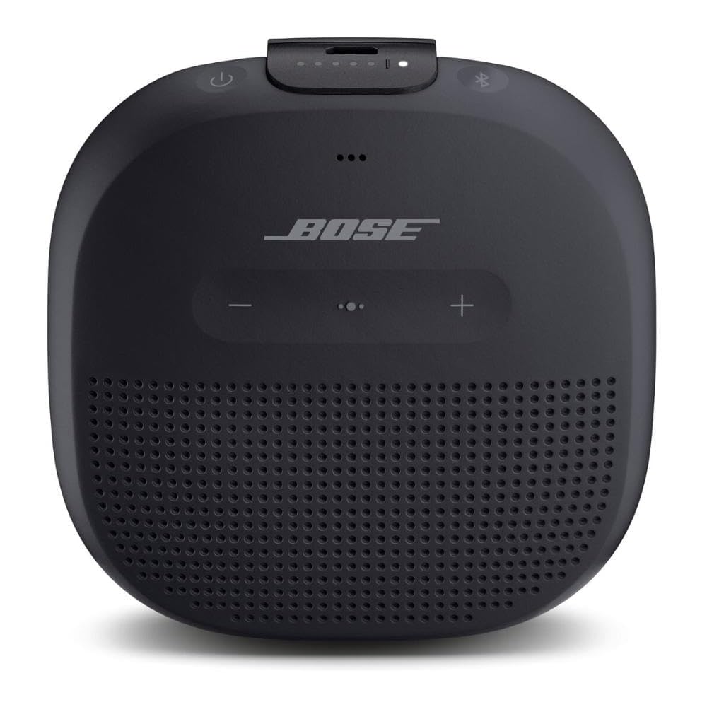 Bose SoundLink Micro Bluetooth Speaker: Small Portable Waterproof Speaker with Microphone, Black