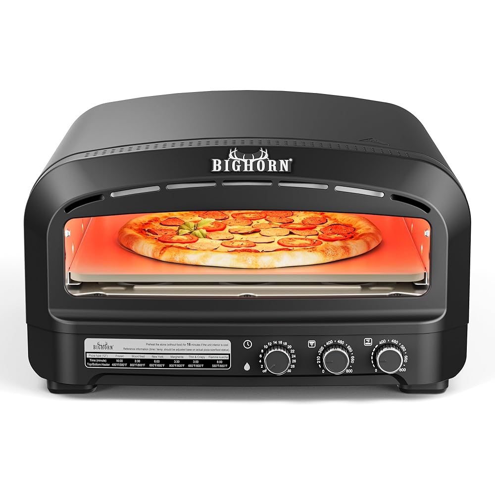 BIG HORN OUTDOORS Pizza Oven Indoor, 14
