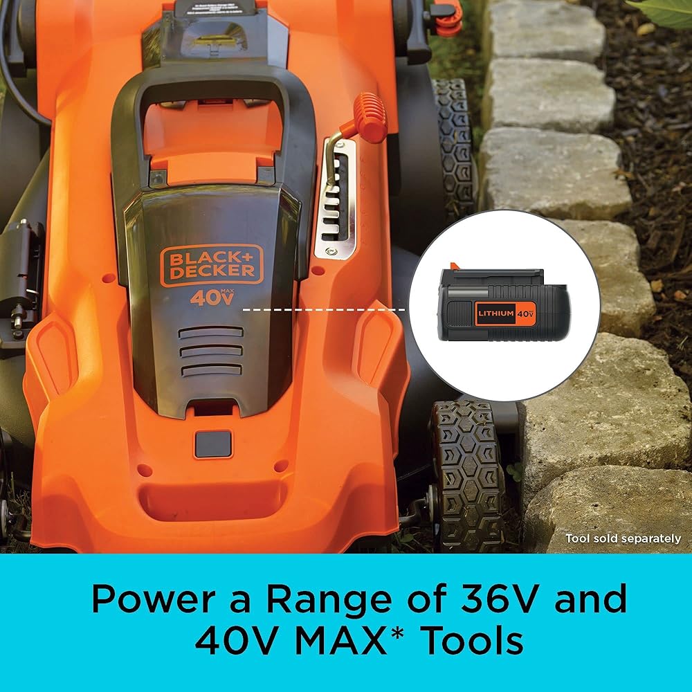 BLACK+DECKER 40V MAX Lithium Battery, Compatible with 36V and 40V MAX Power Tools, Lithium Ion Technology, Charger Not Included (LBX2040) : Tools & Home Improvement