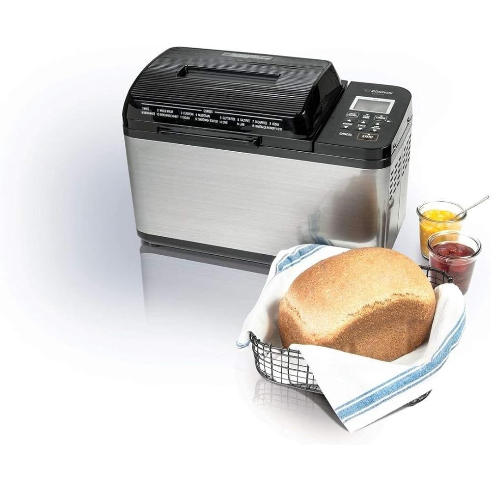 Zojirushi BB-PDC20BA Home Bakery Virtuoso Plus Breadmaker, 2 lb. loaf of bread: Home & Kitchen