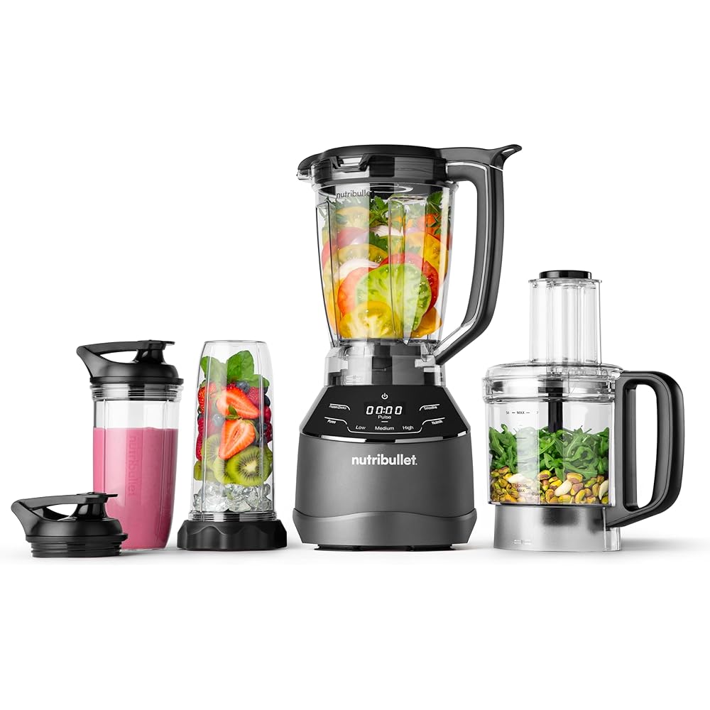 nutribullet Triple Prep System NBKS50100, Black: Home & Kitchen