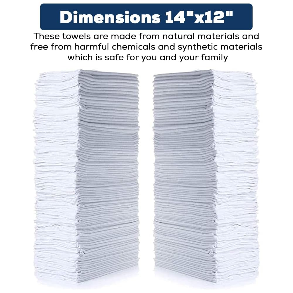 Simpli-Magic 79170 Shop Towels, White, 500 Pack : Health & Household