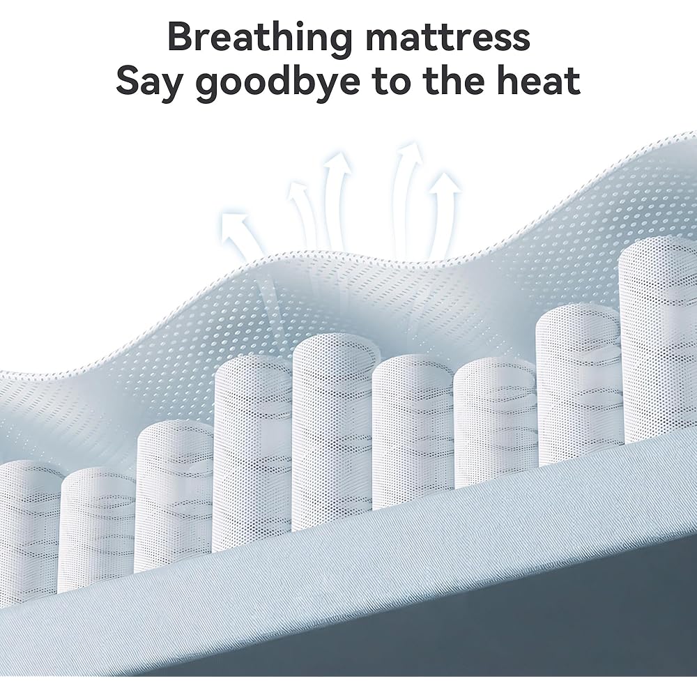 Queen Mattress in a Box, 10 Inch Hybrid Individually Wrapped Pocket Coils, Fiberglass Free Breathable Mattress Queen Size for Pressure Relief, CertiPUR-US, 100-Night Trail : Home & Kitchen