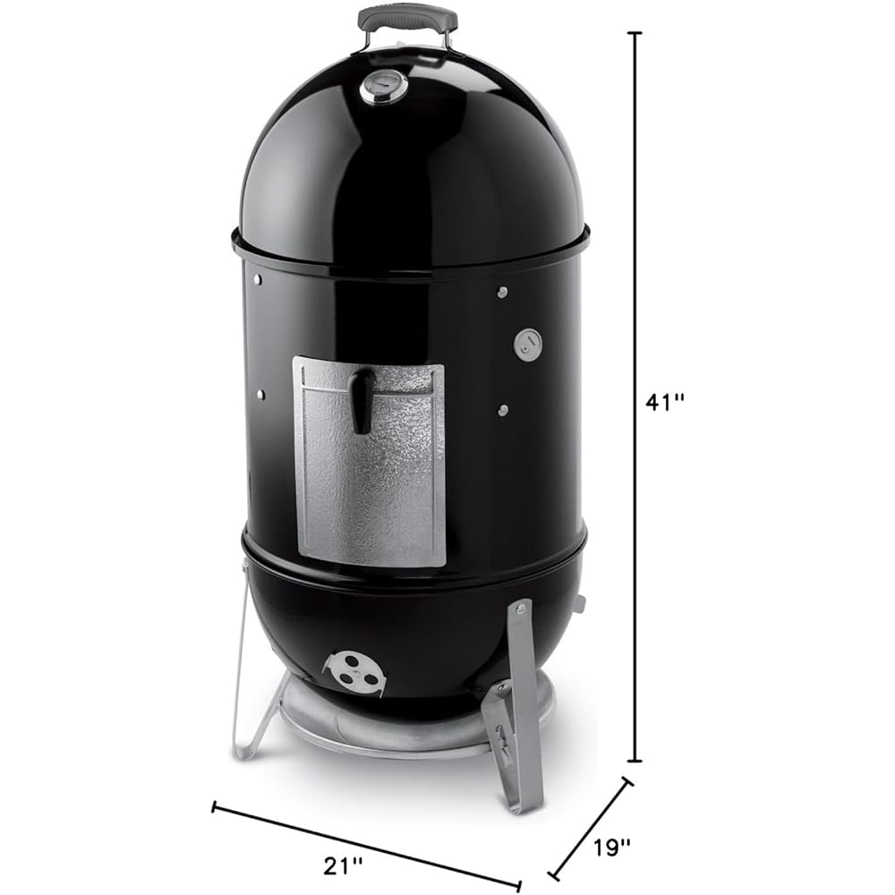 : Weber 18-inch Smokey Mountain Cooker, Charcoal Smoker : Patio, Lawn & Garden