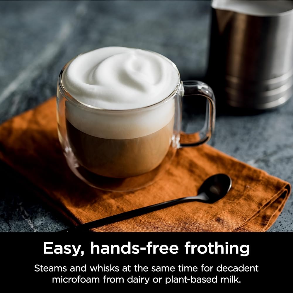 Ninja | Espresso Machine and Drip Coffee Maker| Luxe Café Premier Series | Integrated Coffee Grinder, Milk Frother, Assisted Tamper & Built-In Espresso Accessory Storage | Stainless Steel | ES601: Home & Kitchen