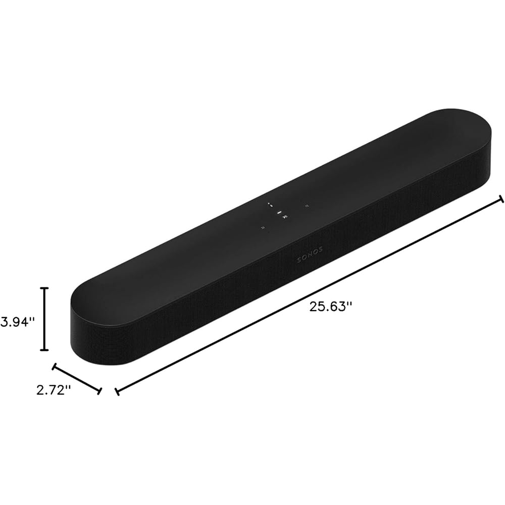Sonos Beam Gen 2 - Black - Soundbar with Dolby Atmos : Electronics