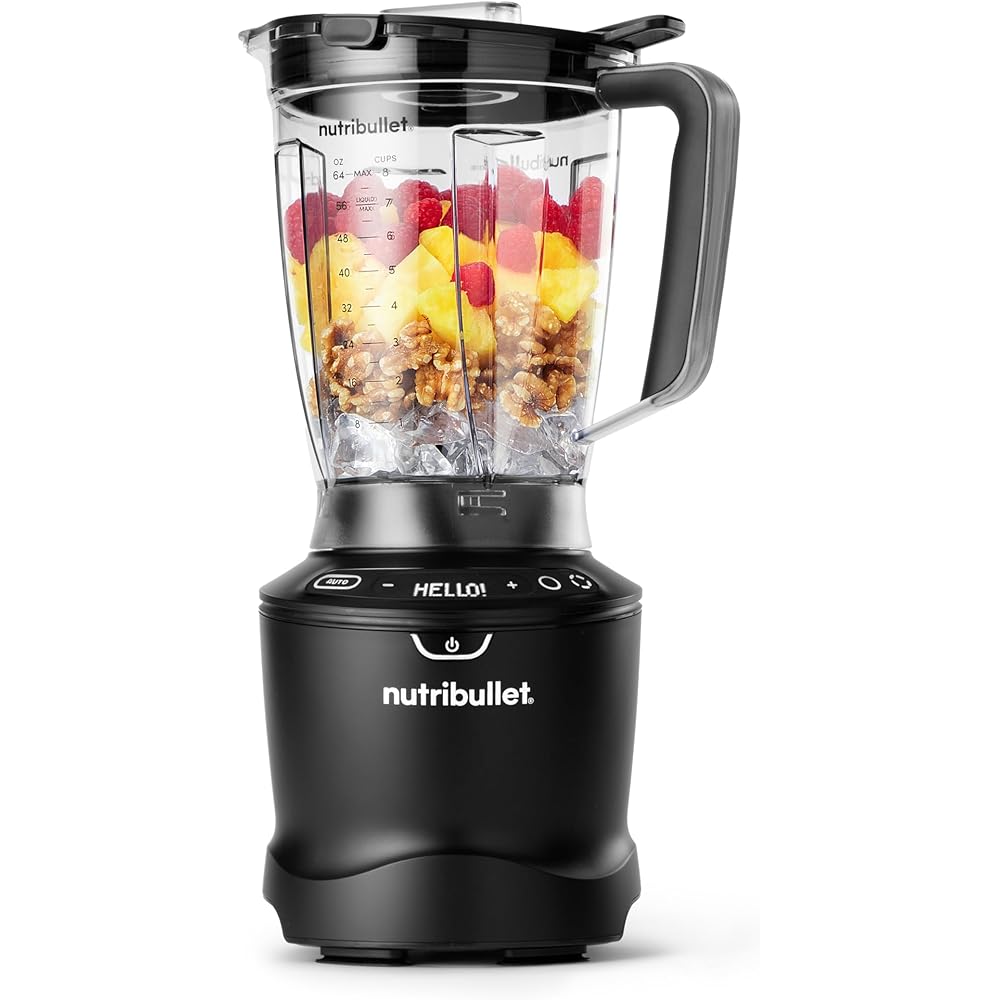 nutribullet SmartSense 5-speed, full-size blender, 1400 Watt- Matte Black: Home & Kitchen